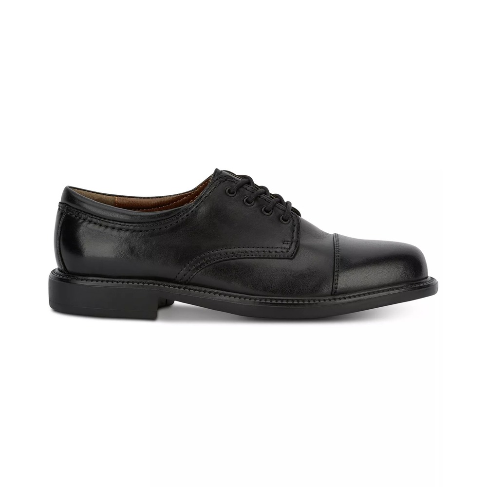 Dockers Gordon Mens Black Leather Cap Toe Oxford Dress Shoes Size 10 NEW